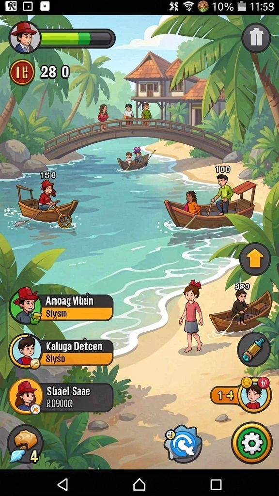 Screenshot menampilkan fitur upgrade karakter yang menarik.
