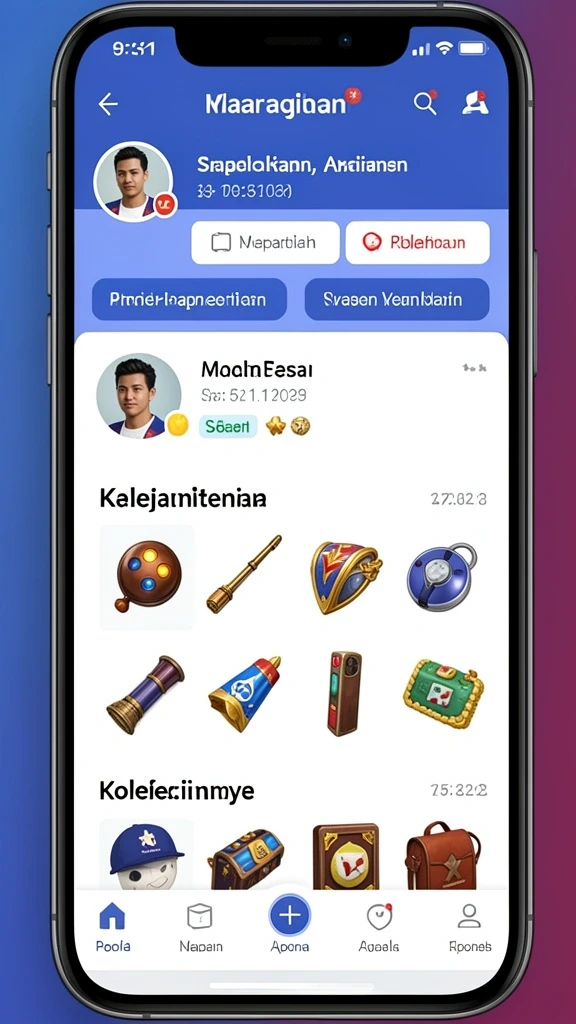 Antarmuka pengguna yang intuitif dan menarik.