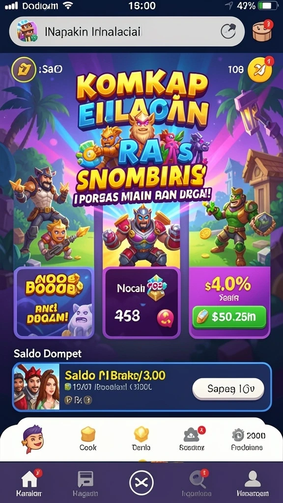 Tampilan level baru yang menantang dan seru.