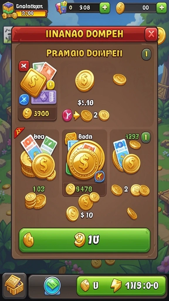 Tampilan menu utama yang sederhana dan intuitif.