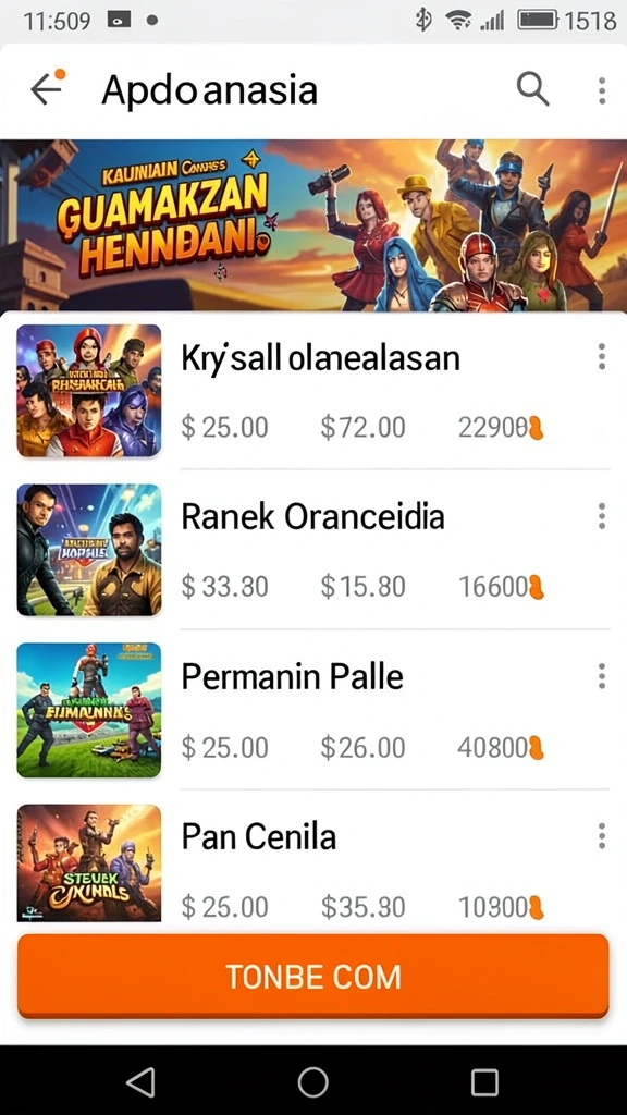 Tampilan utama game BW888 yang menarik.