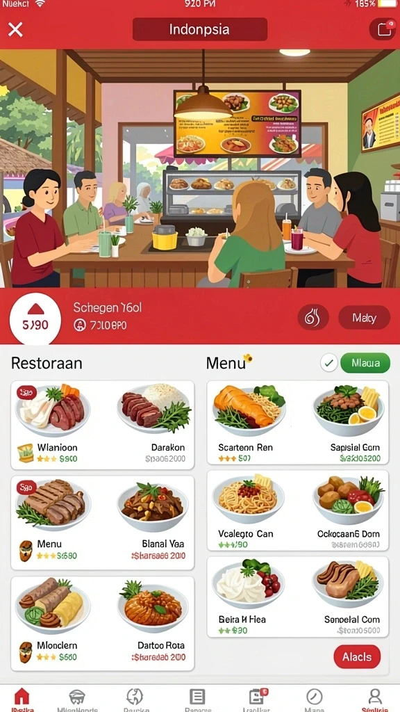 Tampilan antarmuka yang menarik dan user-friendly.