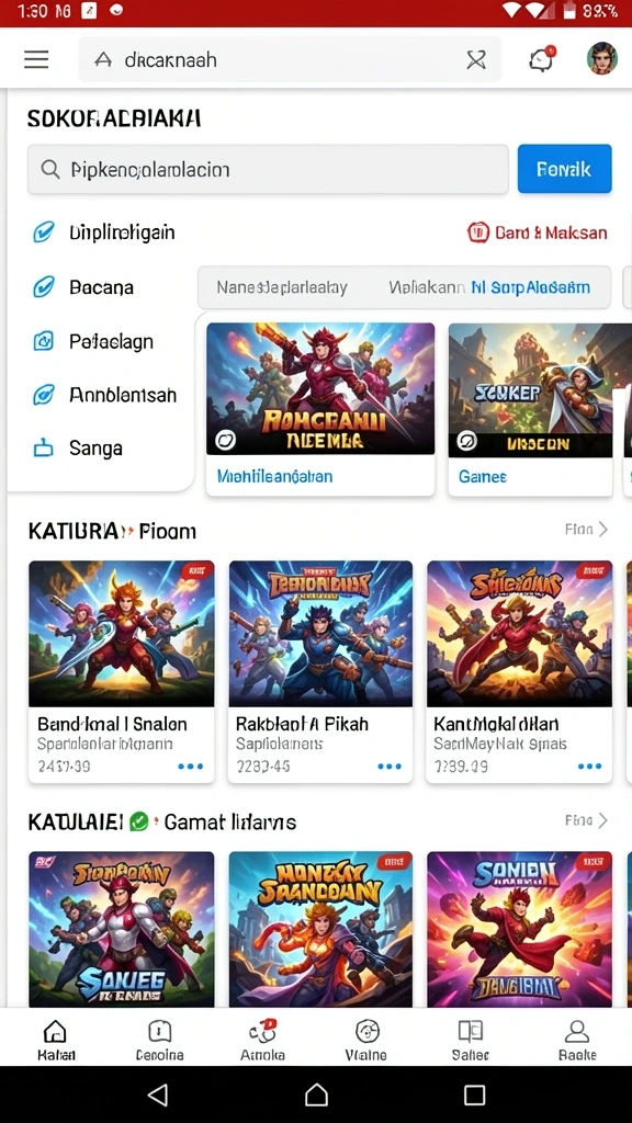 Bermain berbagai jenis permainan seru dan menantang.