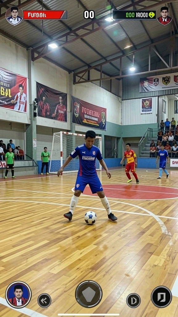 Momen seru saat bermain bersama teman-teman.