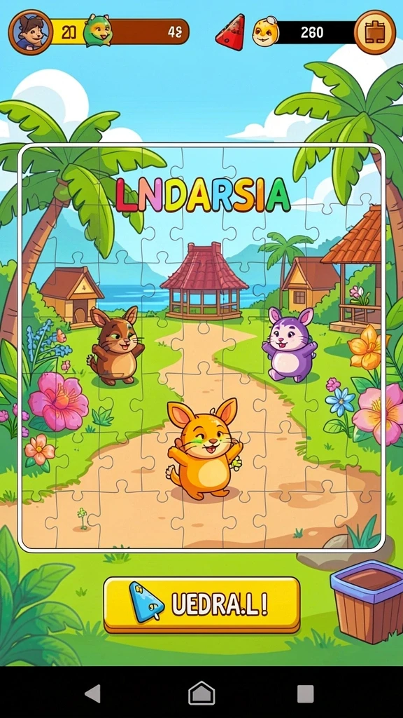 Level yang indah dengan desain yang menakjubkan.