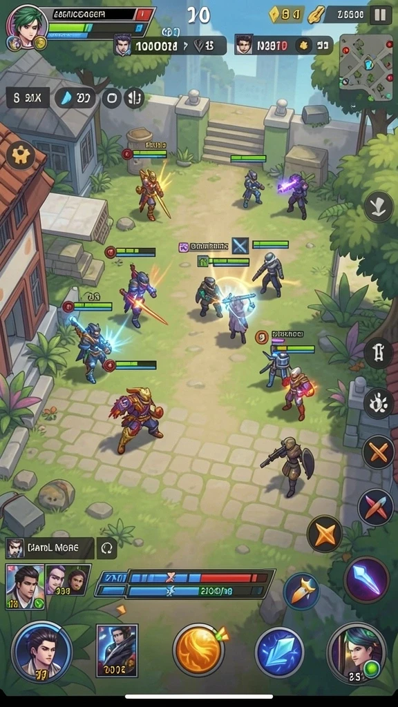 Screenshot menunjukkan karakter utama dalam aksinya.
