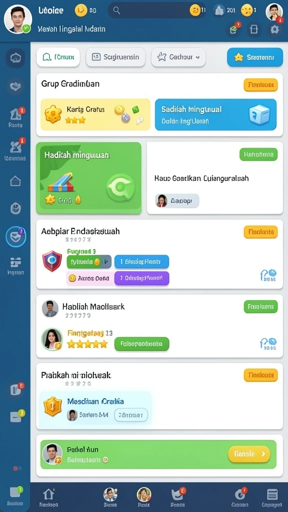 Tampilan antarmuka yang menarik dan modern.