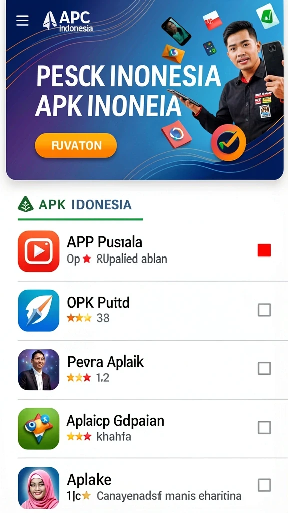 Tampilan awal yang menarik dan mudah dinavigasi.