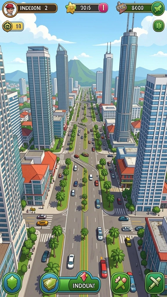 Tampilan karakter yang menarik dan penuh warna.