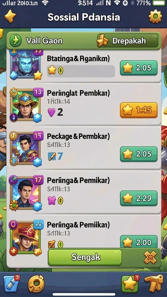 Mode multiplayer yang seru dan kompetitif.