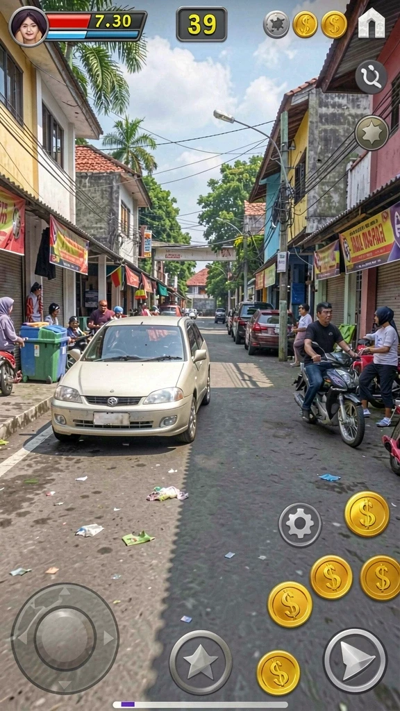 Screenshot aksi seru dalam permainan RSNOK.
