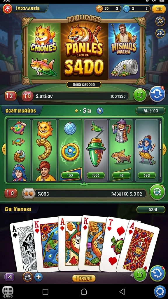 Tampilan permainan slot dengan tema klasik yang memukau.