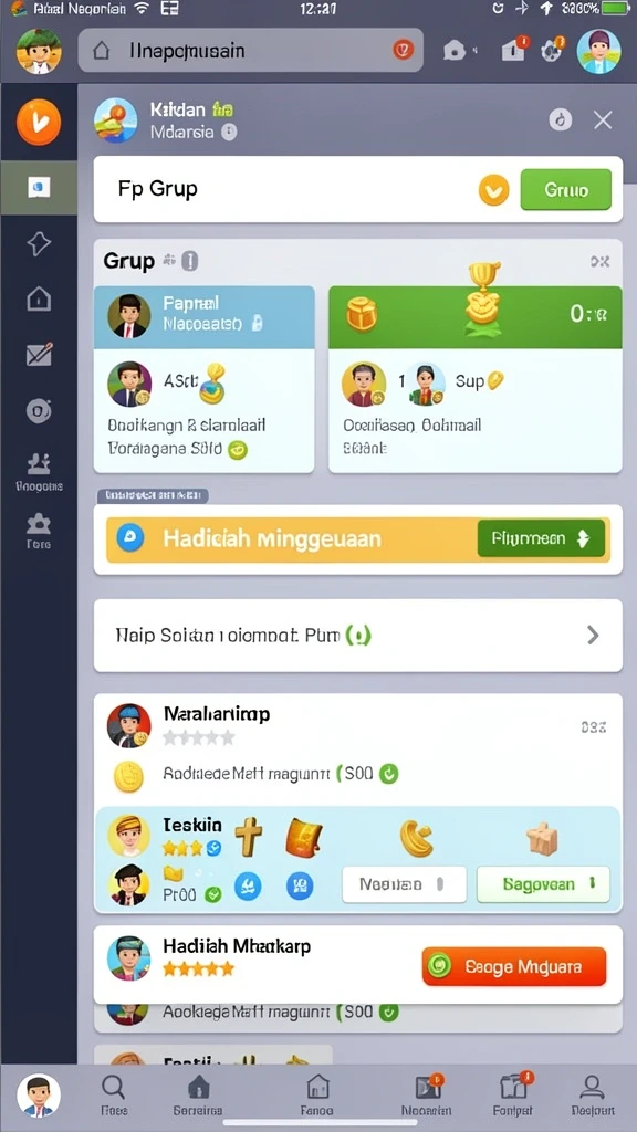 Screenshot dari karakter utama dalam petualangan.