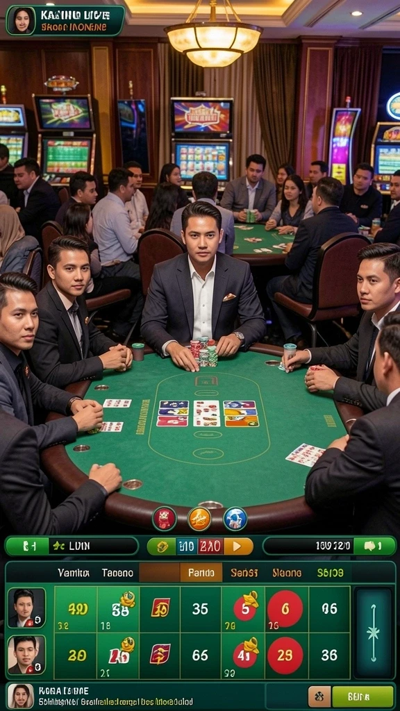 Pemandangan luar biasa di salah satu level game.
